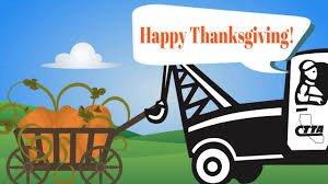 Giving thanks this to year to all the tow operators and their families.