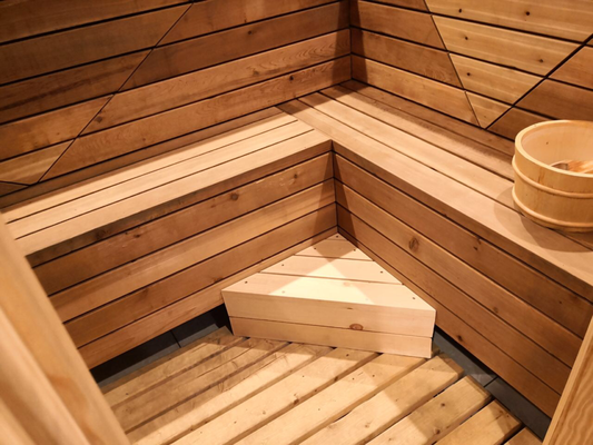 Built sauna from wood (picture 1)