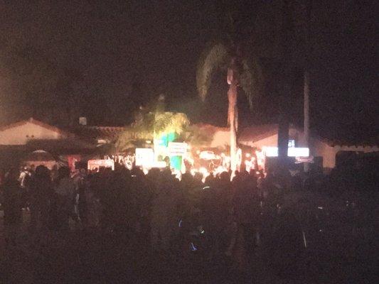 Halloween house in Kensington. Yes, those are hundreds of people in line to go to one house.