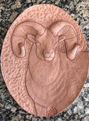 Custom Tooled Bighorn Sheep