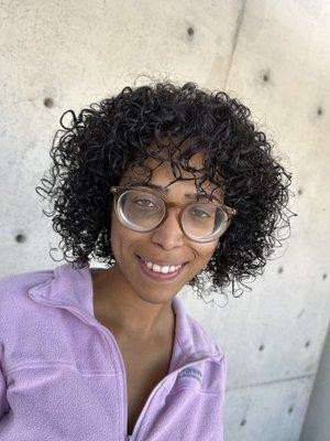 Embracing her natural curls for the first time and feeling FABULOUS