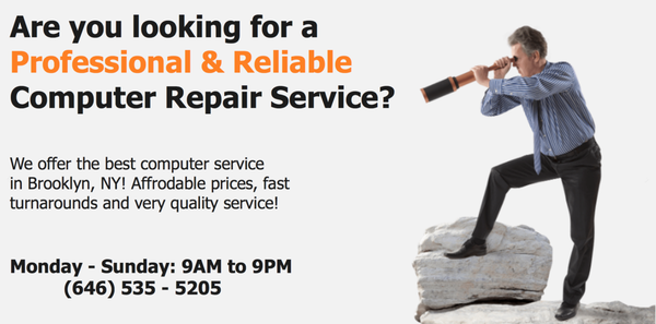 Professional repair services for Computers and Laptops of all manufacturers and models including Apple.