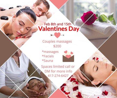 Valentines Special!! Feb 8th and 15th