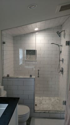 Custom shower install!