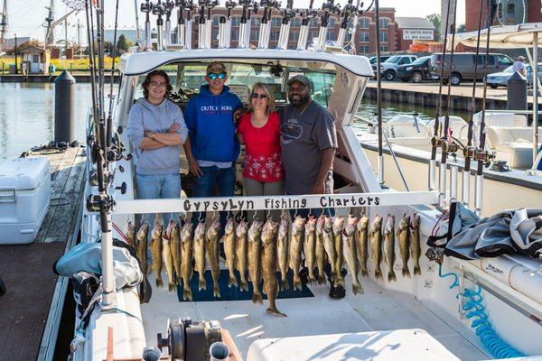 Charter fishing on Lake Erie available