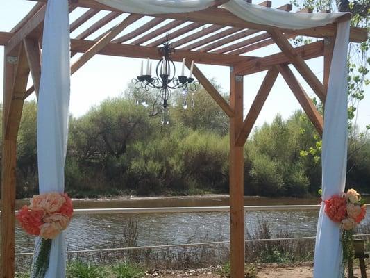 Wedding Canopy over looking the beautiful Kern River.