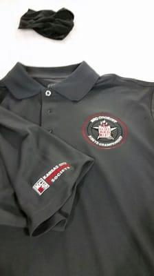 Custom polos for Raider Red Meats.