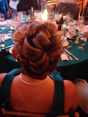 Back view of wedding updo by Sandra