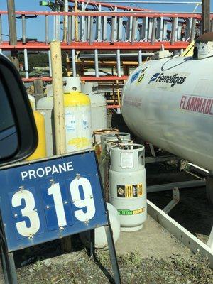 Propane station.