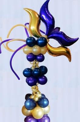 Mardi Gras Mask column