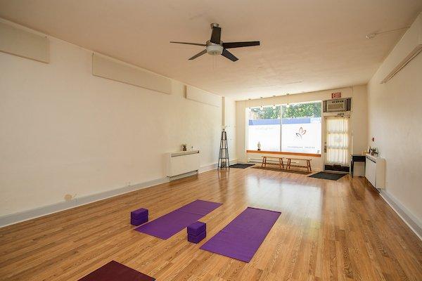 Yoga space for group class or private sessions