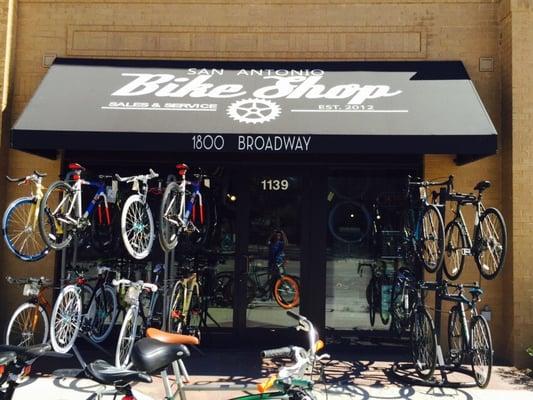 Shop entrance on Broadway