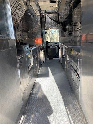 Looking down the Galley.