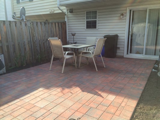 Finished patio