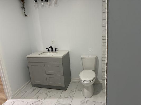 Finish full bathroom