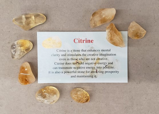 Citrine, stone of prosperity, abundance.