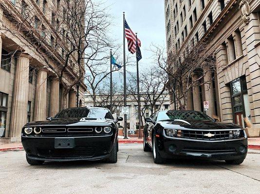 We Love our Challengers and camaros!