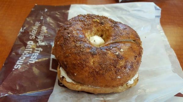 Maple cinnamon bagel