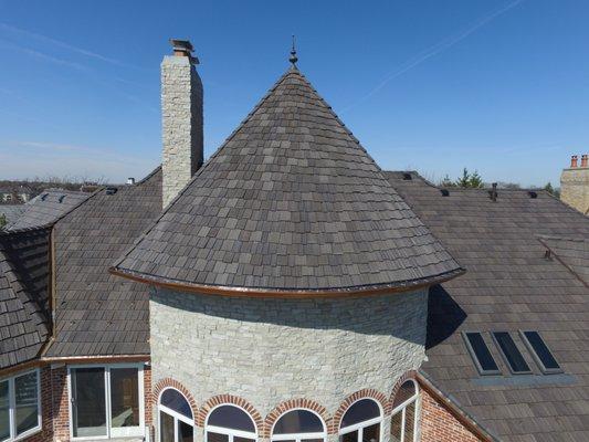 New roofing and gutters for a Stonebridge client in Aurora, IL  Restoration needed after wind damage