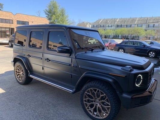 G550 wheel and tire installation