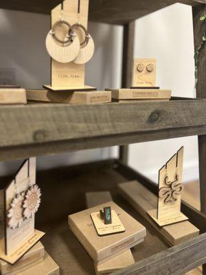 Handmade wood jewelry out of Naples, FL.