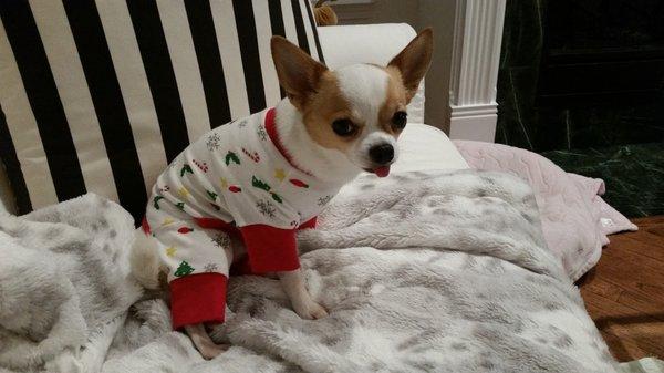 My mom made me wear these PJs!