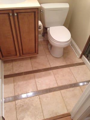 New bathroom floor.