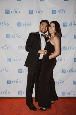 Jorge Serrano and spouse Arianna at the New York Life end of year gala.