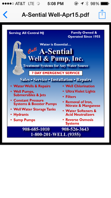 A-Sential Well & Pump