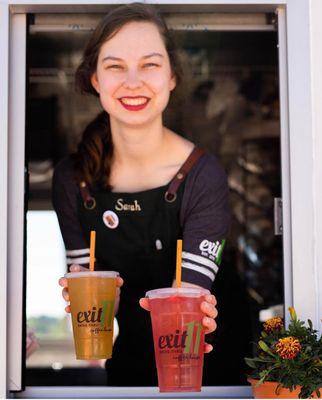 Great coffee & energy teas, served with a smile.