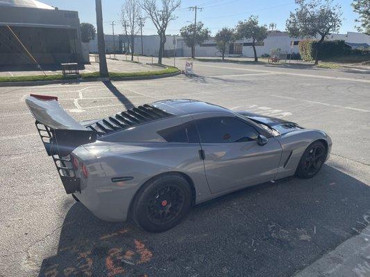 Fully wrapped c6 corvette!