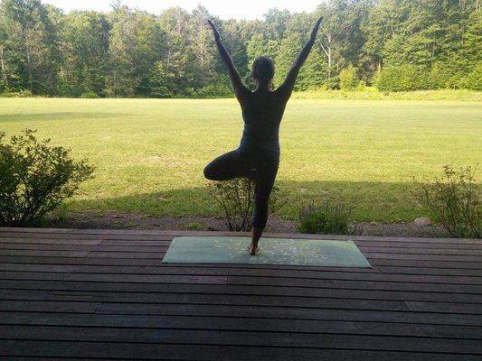 Wednesday yoga at Chestnut hill Park!