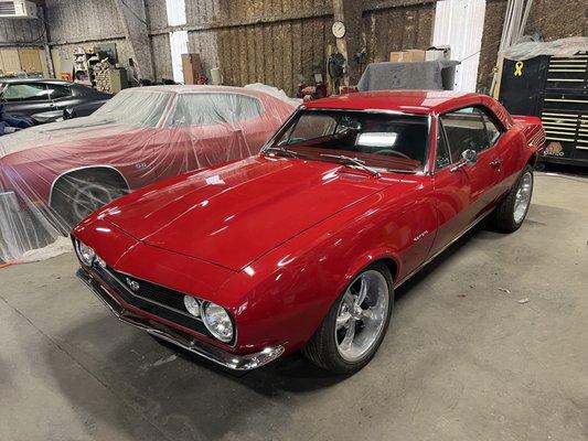 1967 Camaro rotisserie restoration