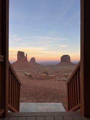 Stunning sunset view from the front porch (Cabin 22)