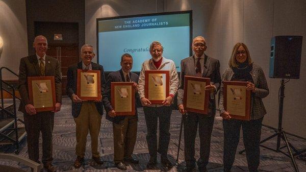 Newest Yankee Quill honorees at the Yankee Quill induction luncheon held on April 29, 2022.