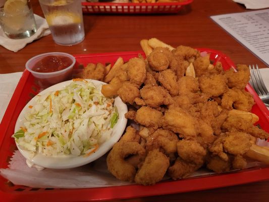 Fried shrimp plate