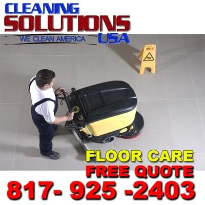 We are your Fort Worth floor care professionals give us a call today for your free quote: 817-925-2403