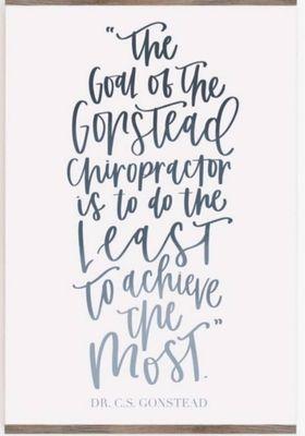 Less is MORE in True Chiropractic