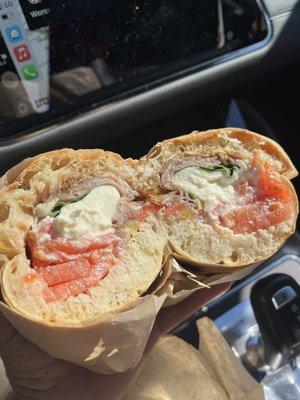 Caprese sandwich