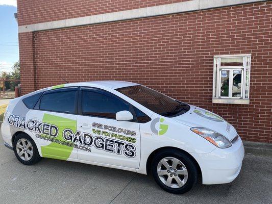 Test run of our drive-through pick up window at our new office opening Monday Nov 2nd 2020