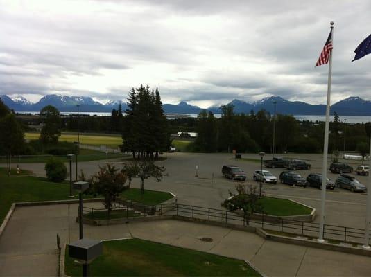 View from Library balcony