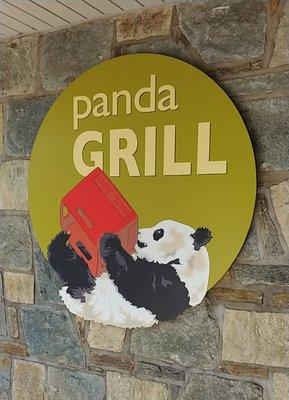 Panda Grill sign.