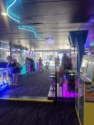 Inside the Boardwalk Arcade