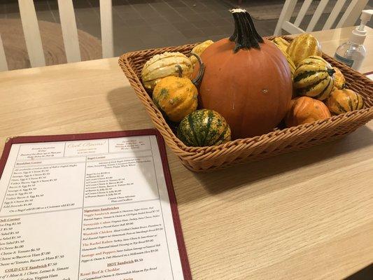 Pumpkins & Menu