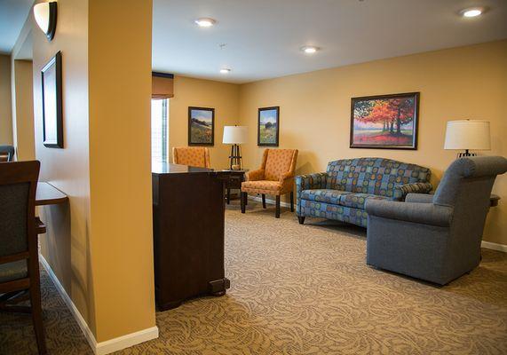 Maple Hill Senior Living, Maplewood, MN Enjoy a Little Conversation or a Book in the Library and Multipurpose Room