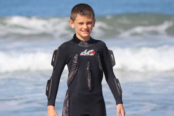 Kids LOVE our suits and they float in them...safer for kids in any body of water - hear that parents?