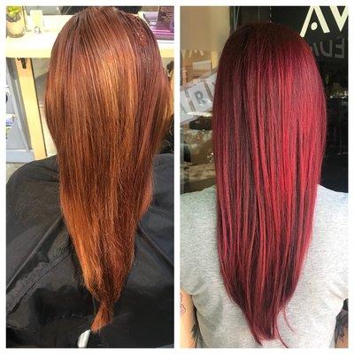 Red hair faded? No problem! Retouch and refresh!