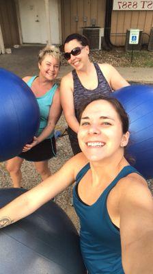 Friday is ball day! Look at those happy smiles.