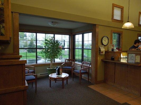 Inside of Landmark Credit Union Grafton location