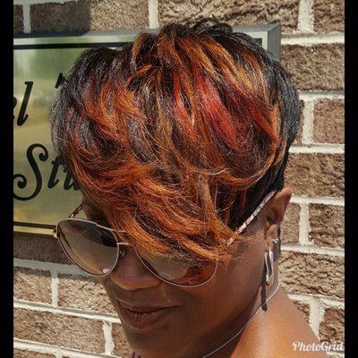 Another cut and color by Valerie Anderson